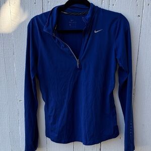 Nike Dri-FIT Quarter Zip Pullover - Blue